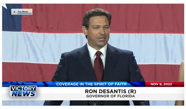 Victory News 11 A M CT November 9 2022 Florida Governor Ron