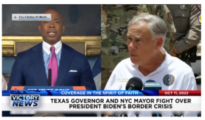 Victory News: 4p.m. CT | October 11, 2022 – Texas Governor and NYC Mayor Fight Over Biden’s Border Crisis, Democrat Tricksters Create Fake Local News Sites to Influence Mid-Terms
