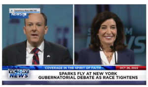 Victory News: 4p.m. CT | October 26, 2022 – Sparks Fly at New York Gubernatorial Debate as Race Tightens, A Billion Dollars Being Spent for Electric School Busses While Grades Fall