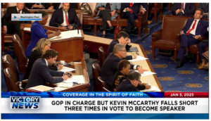 Victory News: 4p.m. CT | January 3, 2023 – GOP in Charge But Kevin McCarthy Falls Short Three Times in Vote to Become Speaker, Accused Murderer of University of Idaho Students Appears in Court