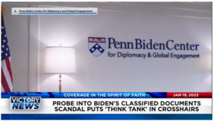 Victory News: 11 a.m. CT | January 19, 2023 – Probe Into Biden’s Classified Documents Scandal Puts Think Tank in Crosshairs, Joe Biden’s Family Business Continues Under Brother Frank’s Leadership