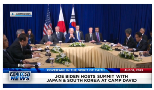 Victory News: 11 a.m. CT | August 18, 2023 – Biden Hosts Summit With Japan and South Korea; Biden Administration Sending F-16 Fighter Jets to Ukraine