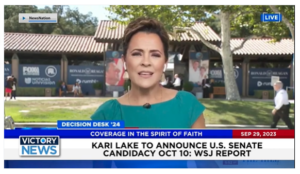 Victory News: 4 p.m. CT | September 29, 2023 – WSJ Reports Kari Lake to Announce U.S. Senate Candidacy Oct. 10; Midnight Sat. Deadline Approaches for Govt. Shutdown