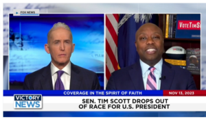 Victory News: 4 p.m. CT | November 13, 2023 – Sen. Tim Scott Drops Out of Race for U.S. President; Pope Fires Pro-Life U.S. Bishop for Criticizing Him