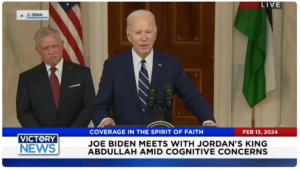 Victory News: 4 p.m. CT | February 13, 2024 – Joe Biden Meets With Jordan’s King Abdullah; New Study Reveals COVID Vaccine Shot Causes More Harm Than Benefit