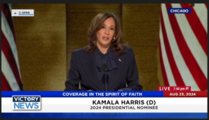 Victory News 11 a.m. CT | August 23, 2024 – Dems Close Convention With Kamala Harris Accepting Nomination for President