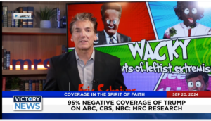 Victory News 4 p.m. CT | September 20, 2024 – MRC Research Says 95% Negative Coverage of Trump on ABC, CBS, NBC