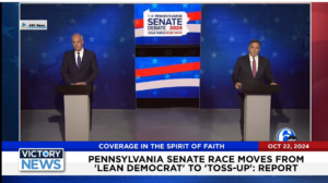 Victory News 11 a.m. CT | October 22, 2024 – Report Says Pennsylvania Senate Race Moves From “Lean Democrat” to “Toss-Up”