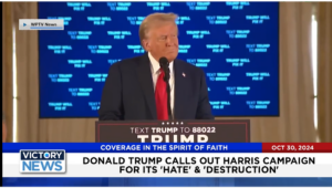 Victory News 11 a.m. CT | October 30 2024 – Donald Trump Calls Out Harris Campaign for Its “Hate and Destruction”